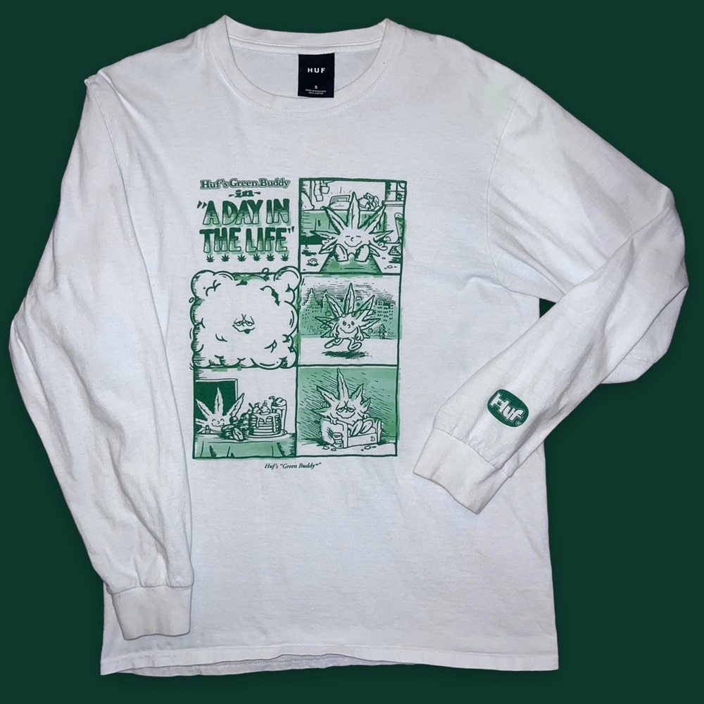 HUF 420 Day In The Life White Long Sleeve T-Shirt